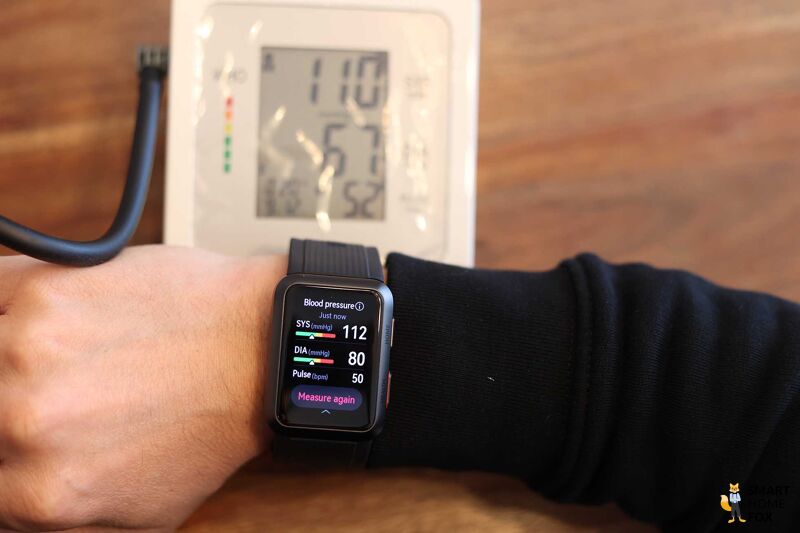 Blutdruckmessung mit der Huawei Watch D.